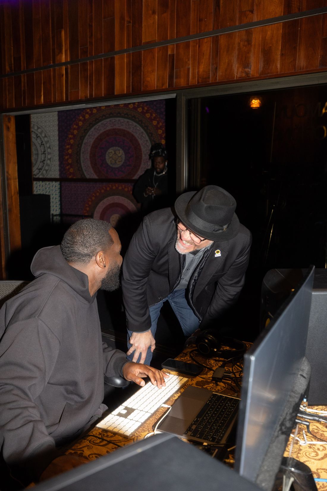 A guest recording with a producer