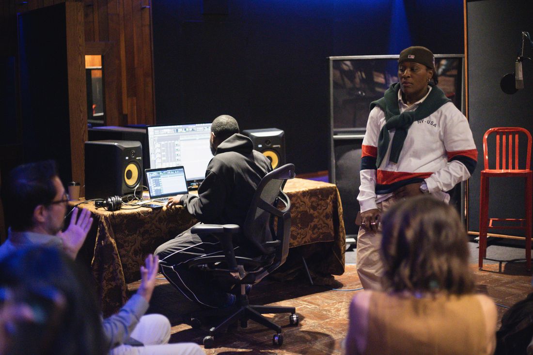 A live songwriting session with producer and writer